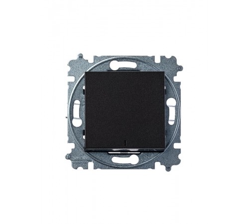 ABB Levit Антрацит / дымчатый чёрный Выключатель 1-кл. с подсветкой  3559H-A01446 63W  2CHH590146A6063  ABB