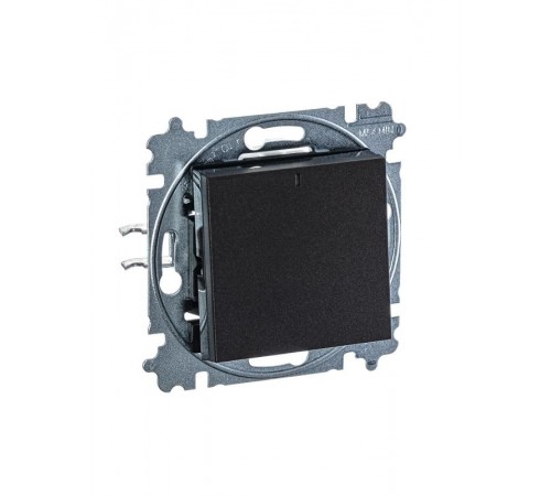 ABB Levit Антрацит / дымчатый чёрный Выключатель 1-кл. с подсветкой  3559H-A01446 63W  2CHH590146A6063  ABB