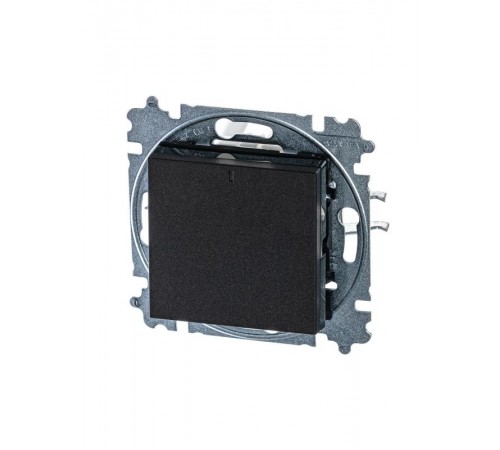 ABB Levit Антрацит / дымчатый чёрный Выключатель 1-кл. с подсветкой  3559H-A01446 63W  2CHH590146A6063  ABB