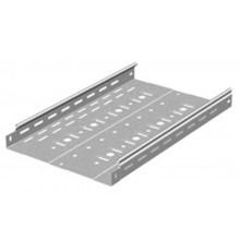 Металлический лоток перфорированный 300х50х3000, толщ. 0,7 мм, гор. цинк, 314357  ЛПМЗТ-300х50х3000-0,7-ГЦ   Ostec