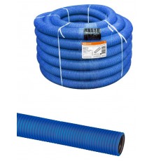 Труба гофрированная двустенная ПНД d 50 с зондом (50 м/уп.) синяя  SQ0413-6050  TDM
