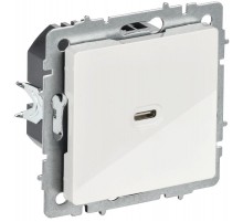 BRITE Роз. USB C 65Вт высокоскор. зар. РЮ12-1-БрБ бел.  BR-U13-065-K01  IEK