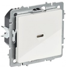 BRITE Роз. USB C 65Вт высокоскор. зар. РЮ12-1-БрБ бел.  BR-U13-065-K01  IEK