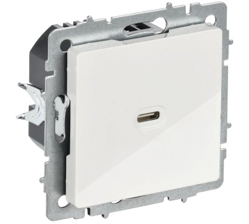 BRITE Роз. USB C 65Вт высокоскор. зар. РЮ12-1-БрБ бел.  BR-U13-065-K01  IEK