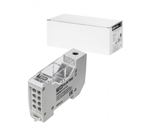 Клемма распределительная модульная на DIN-рейку КРМ-63 1П 63А (1х35мм/8х10мм)  SQ0823-0118  TDM