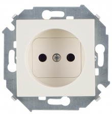 Simon 15 Сл. кость Розетка б/з, 16А 250В, винт. зажим  1591431-031  Simon
