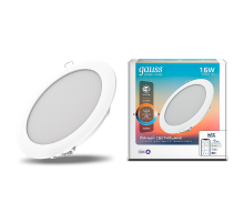 Светильник светодиодный Smart Home DIM+CCT 16 Вт 1/30  2040122  Gauss