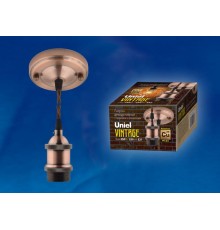 Патрон декоративный DLC-V-S22K/E27 TS/1,5M/BL BRONZE "Vintage", с проводом и креплением. медь. цвет бронза  UL-00002824  Uniel