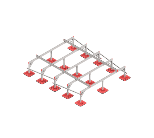 Опорная конструкция для установки оборудования TECHNORAPTOR FOOT 2500х3000 тип 3  KM-TR-F-SSEI-2500-3000-3  КМ - профиль