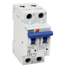 Выключатель автоматический двухполюсный OptiDin BM63-2K40-ОМ4-РЕГ  235870  КЭАЗ