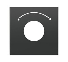 Накладка для механизма выключателя с ключом на 2 положения, серия SKY, цвет чёрный барх.2CLA855300A1501 ABB