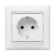Valena Белый Розетка 1-ая с/з с защитными шторками  774421  Legrand