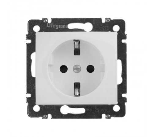 Valena Белый Розетка 1-ая с/з с защитными шторками  774421  Legrand