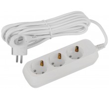 Удлинитель электрический ЭРА UDL-10-350-E Greenline 3 розетки с заземлением 5м ПВС 3x0.75мм2   Б0065068  ЭРА