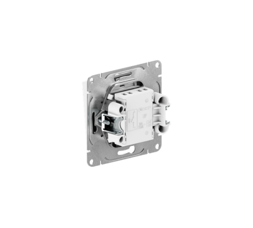 Механизм выключателя, одноклавишный, кнопочный, белый Эпика EKF  UP1-SWW-13  EKF