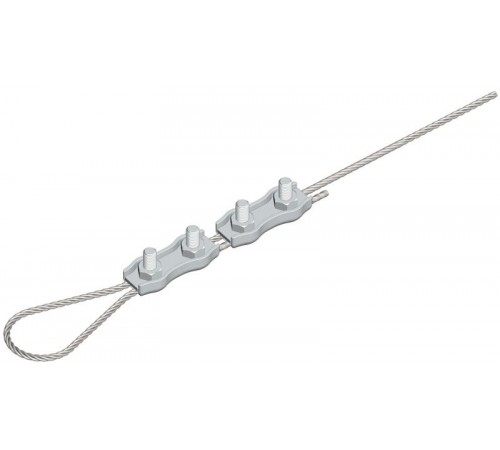 Зажим для троса двойной Duplex (4мм)  zdtd-4  EKF