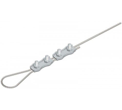 Зажим для троса двойной Duplex (4мм)  zdtd-4  EKF