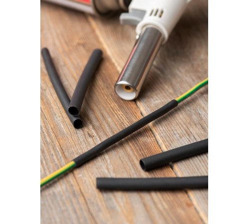 Термоусаживаемая трубка ТУТк с клеевым слоем нг 4.8/1.6 черная в отрезках по 1м EKF PROxima  tut-k4.8-b  EKF