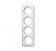 Рамка 4-постовая, серия impuls, цвет альпийский белый  1754-0-4224   2CKA001754A4224  ABB