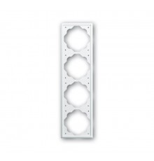 Рамка 4-постовая, серия impuls, цвет альпийский белый  1754-0-4224   2CKA001754A4224  ABB