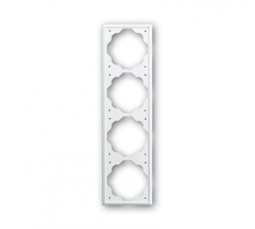 Рамка 4-постовая, серия impuls, цвет альпийский белый  1754-0-4224   2CKA001754A4224  ABB