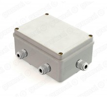 Коробка распределительная наружного монтажа с гладкими стенками 150х110х85мм, IP55, в комплекте с кабельными вводами PG11-5шт (28шт)