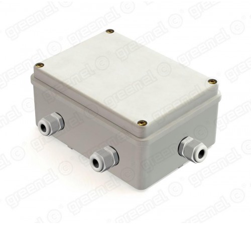 Коробка распределительная наружного монтажа с гладкими стенками 150х110х85мм, IP55, в комплекте с кабельными вводами PG11-5шт (28шт)