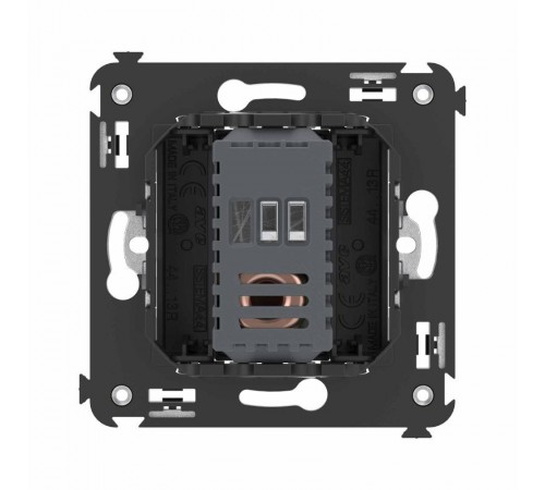 Диммер поворотный в стену, "Avanti", "Черный матовый"  4412133  DKC