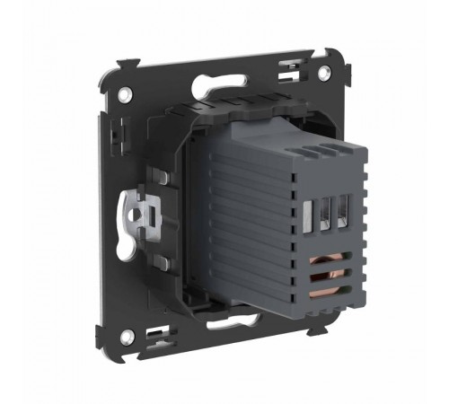 Диммер поворотный в стену, "Avanti", "Черный матовый"  4412133  DKC