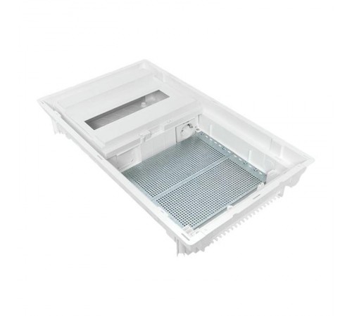 Встраиваемый комбинир. щит "Nova" (1 DIN + 2 МП) 3 габарит 12 мод. с металлической перфорированной дверью IP41  nv-cb-pmd-1+2  EKF