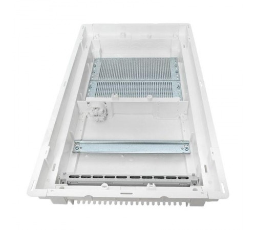 Встраиваемый комбинир. щит "Nova" (1 DIN + 2 МП) 3 габарит 12 мод. с металлической перфорированной дверью IP41  nv-cb-pmd-1+2  EKF