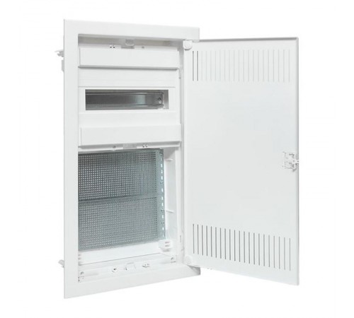 Встраиваемый комбинир. щит "Nova" (1 DIN + 2 МП) 3 габарит 12 мод. с металлической перфорированной дверью IP41  nv-cb-pmd-1+2  EKF