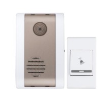 Звонок беспр. на батарейках 003 (бел.-сер. 36 мелод. с индик. 2х1,5В АA дист. 80м.) Basic  DBB-A-003  EKF