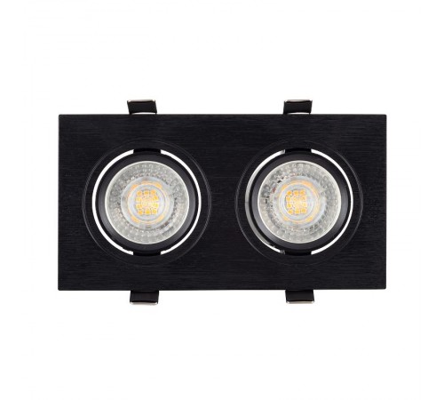 Светильник светодиодный встраиваемый DK3022-BK , IP20, 10Вт, GU5.3, LED, черный, пластик  DK3022-BK  DENKIRS