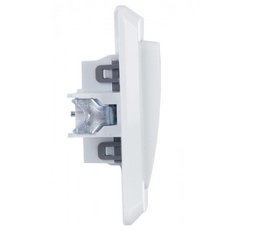 ВЕГА белый Выключатель 1-клавишный с индикацией 10А ВС10-1-1-ВБ  EVV11-K01-10-DM  GENERICA