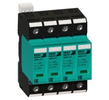 Ограничитель импульсных перенапряжений (УЗИП) OptiDin OM-II-4-280/40/XR  114305  КЭАЗ