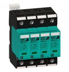 Ограничитель импульсных перенапряжений (УЗИП) OptiDin OM-II-4-280/40/R  114301  КЭАЗ