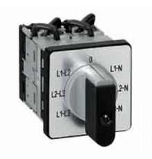 Переключатель электроизмерительных приборов - для вольтметра - PR 12 - 4 контакта - с нейтралью - крепление на дверце  014652  Legrand