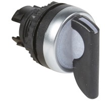 Тумблер с удлиненной рукояткой - Osmoz - для комплектации - с подсветкой - 3 положения с фиксацией - 45° - чёрный  024061  Legrand