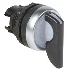 Тумблер с удлиненной рукояткой - Osmoz - для комплектации - с подсветкой - 3 положения с фиксацией - 45° - чёрный  024061  Legrand