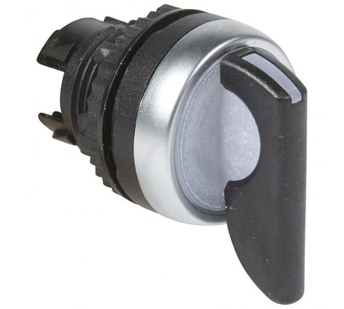 Тумблер с удлиненной рукояткой - Osmoz - для комплектации - с подсветкой - 3 положения с фиксацией - 45° - чёрный  024061  Legrand