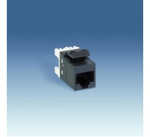 Simon 75 Механизм Коннектор AMP, RJ12, 6 контактов, S27, S73L, S82, S82N, S82C, S88, S82 Detail, чёрный  75528-39  Simon