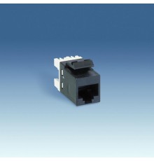 Simon 75 Механизм Коннектор AMP, RJ12, 6 контактов, S27, S73L, S82, S82N, S82C, S88, S82 Detail, чёрный  75528-39  Simon