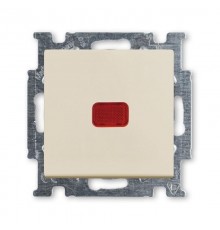 ABB Basic 55 Сл. кость Переключатель 1-клавишный с подсветкой и N-клеммой  1012-0-2150   2CKA001012A2150  ABB