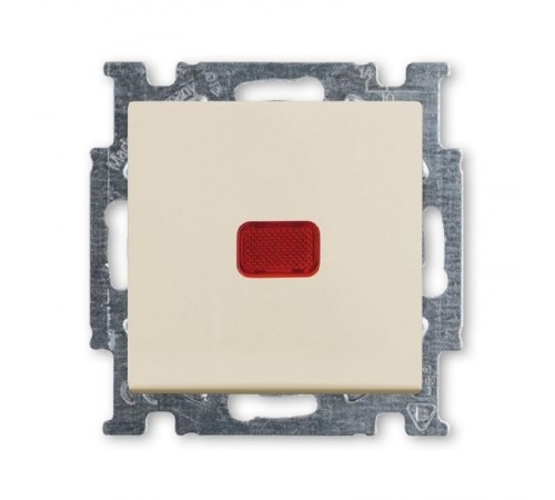 ABB Basic 55 Сл. кость Переключатель 1-клавишный с подсветкой и N-клеммой  1012-0-2150   2CKA001012A2150  ABB