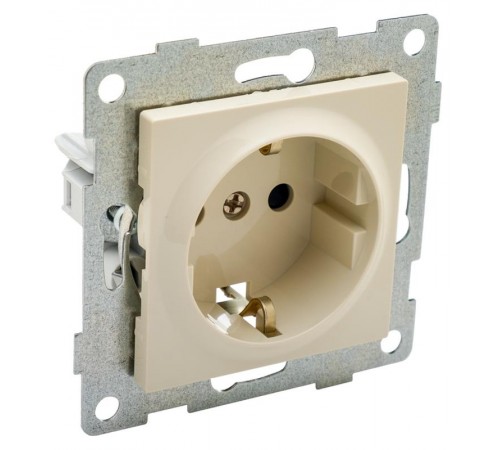 Ugra Розетка 1-ой с/з с з/ш, СУ , 16А, 250В, беж  С11Р4-003  GUSI Electric