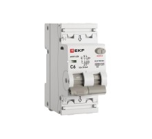 Выключатель автоматический дифференциального тока АВДТ-63N 1P+N 6А 30мА характеристика C тип A электронный 6кА PROXIMA  D63N26EA6C30  EKF