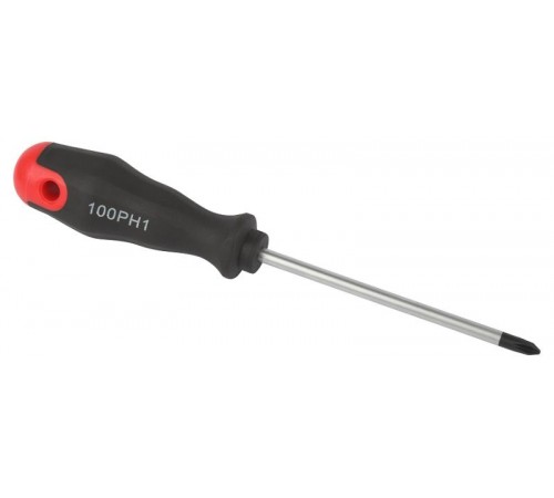Отвертка PH 1х100 мм крестовая двухкомпонентная рукоятка  Б0055841  ЭРА