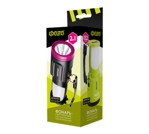 Фонарь прожекторный  AccuF8-L1W/L24-bk (черн.)  5006669  ФАZА