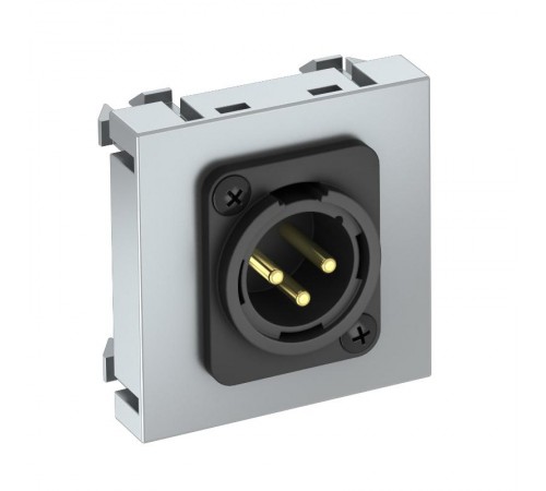 Мультимедийная рамка XLR Modul45 (серебристый) (MTG-X3M S AL1)  6105262  OBO Bettermann